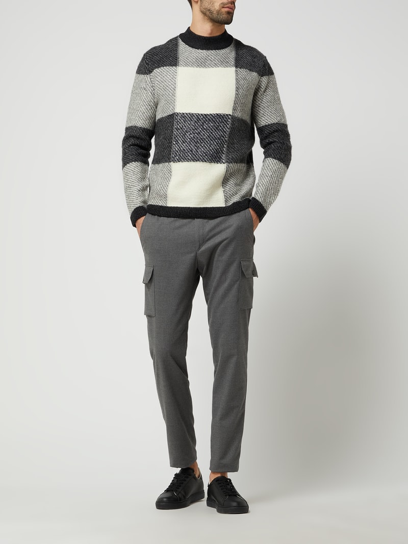 Pullover mit Woll-Anteil Modell 'Mola' in hellgrau