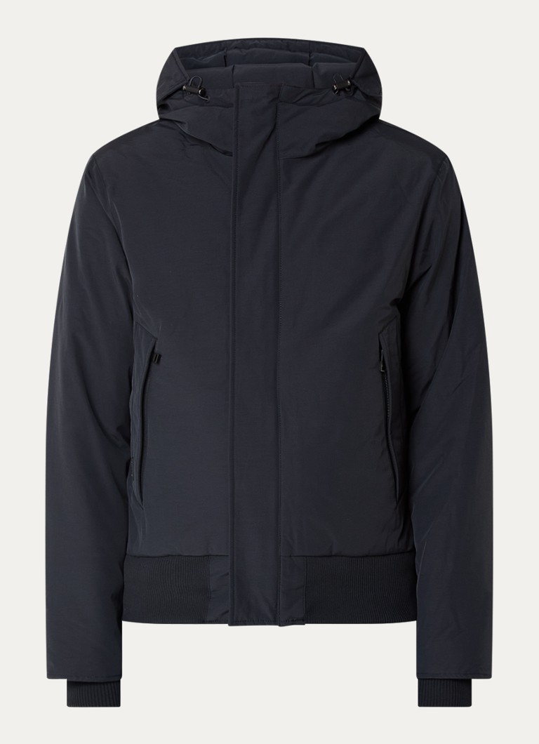 Airforce Padded jacket with hood and zip pockets