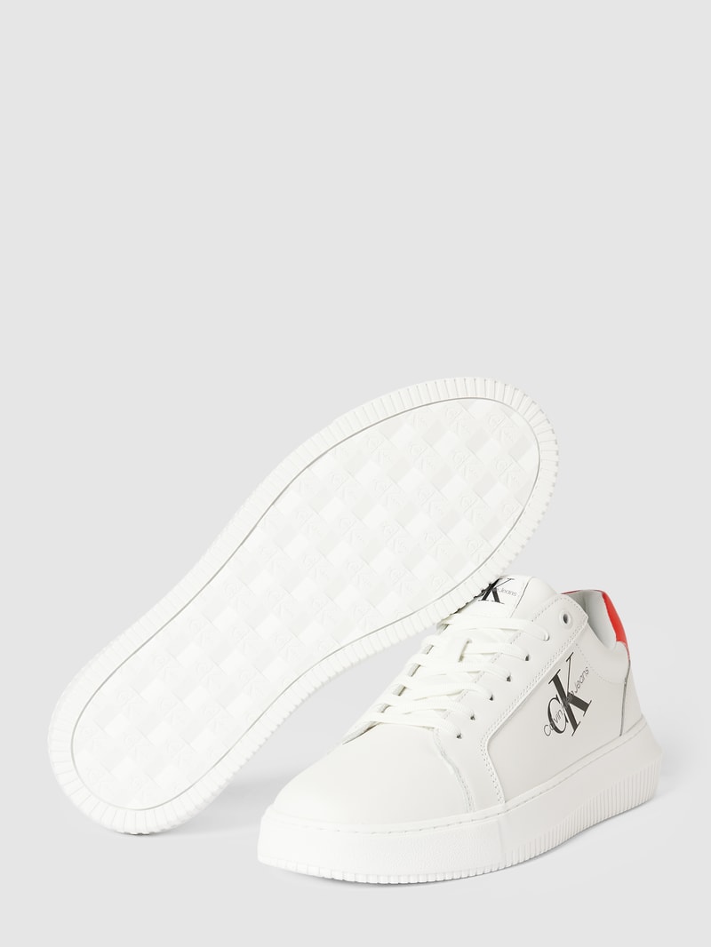 Sneaker mit Label-Details Modell 'CHUNKY' in weiss