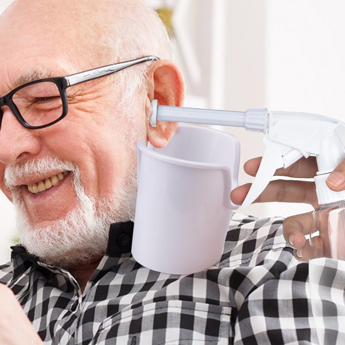 götäzer Ohrenreiniger Ohrenreinigungsset, Ohrenschmalz-Reinigungswerkzeug (300 ml), 1-tlg., Sanft und sicher, austauschbare Hygiene-Tipps: sauber und hygienisch