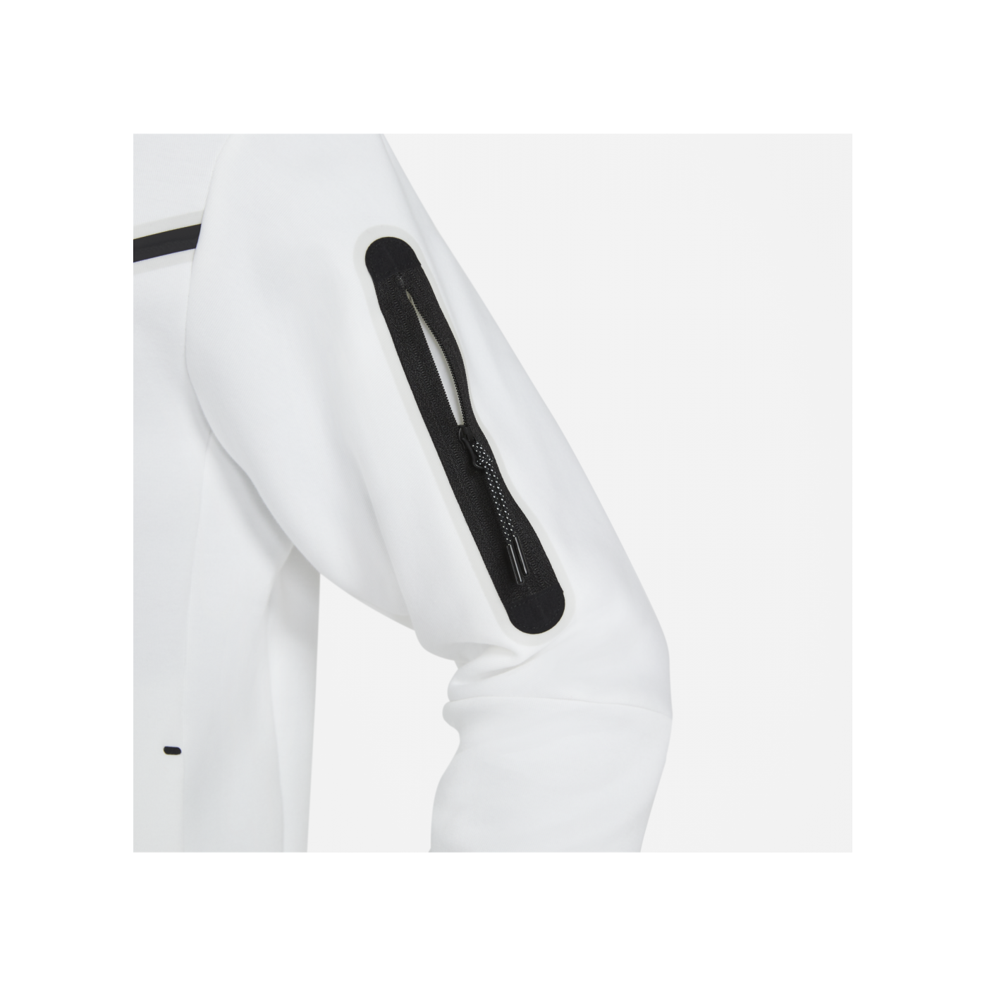 Nike Tech Fleece Kapuzenjacke Weiss Schwarz F100