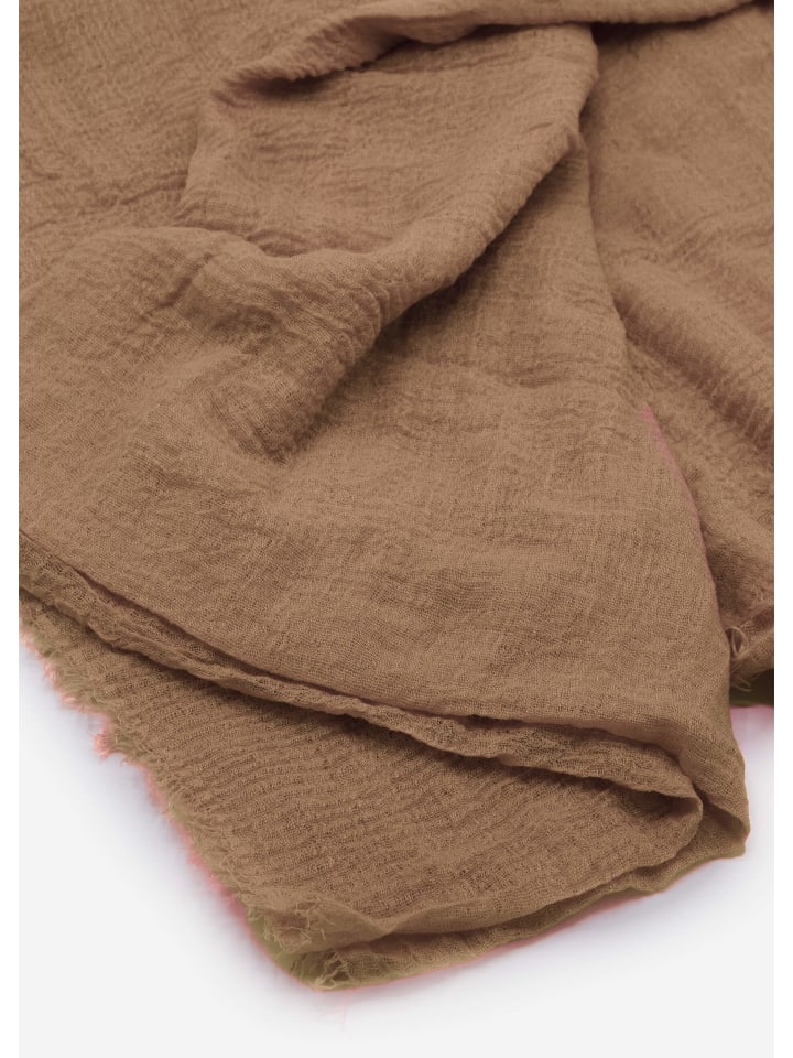 SASSYCLASSY Musselin Schals in Braun günstig kaufen onesize