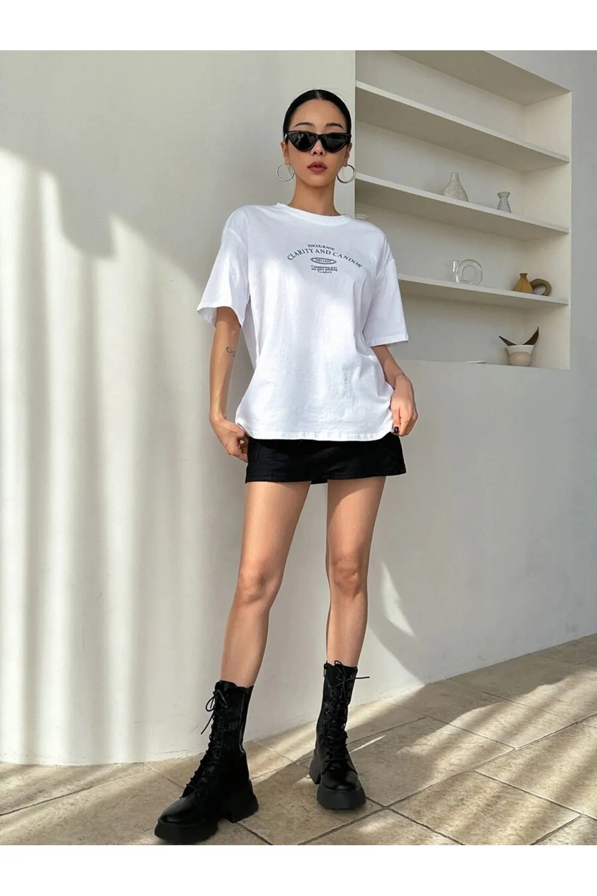 MOONBULL  T-Shirt - Weiß - Regular Fit