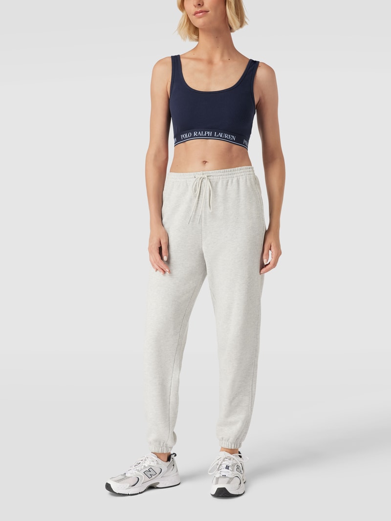 Bustier in Ripp-Optik Modell 'BRALETTE SLEEVELESS TANK' in marineblau