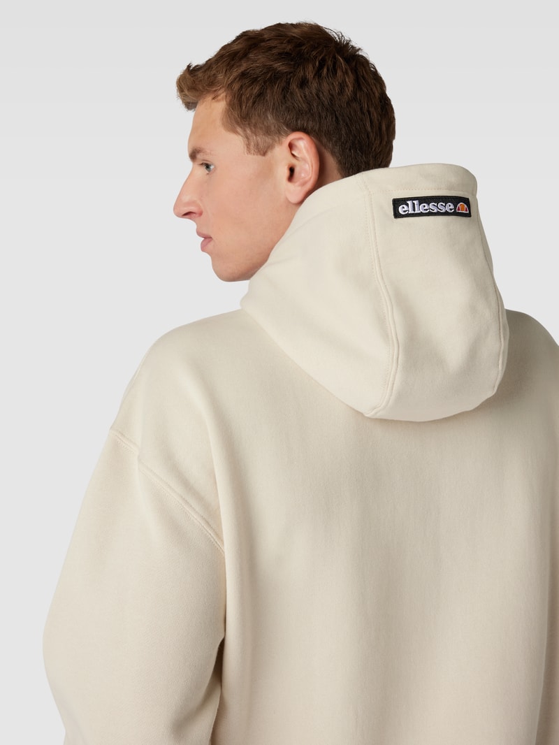 Hoodie mit Motiv-Stitching Modell 'MALAPARTE' in beige