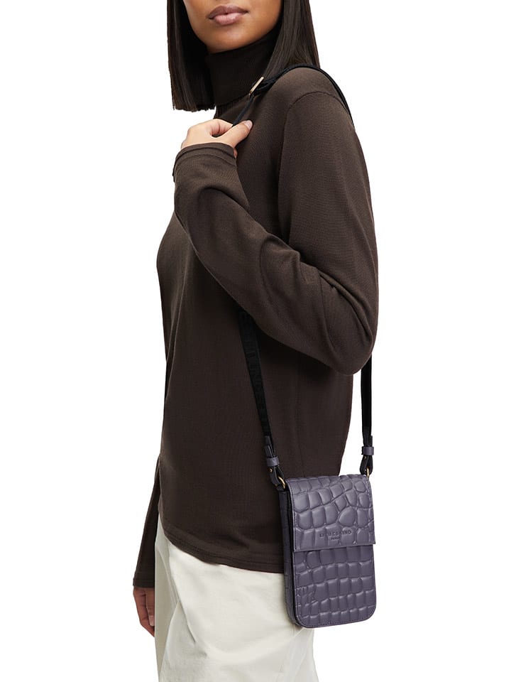 LIEBESKIND BERLIN Leder-Handytasche in Lila - (B)10,5 x (H)18 x (T)2,5 cm günstig kaufen onesize