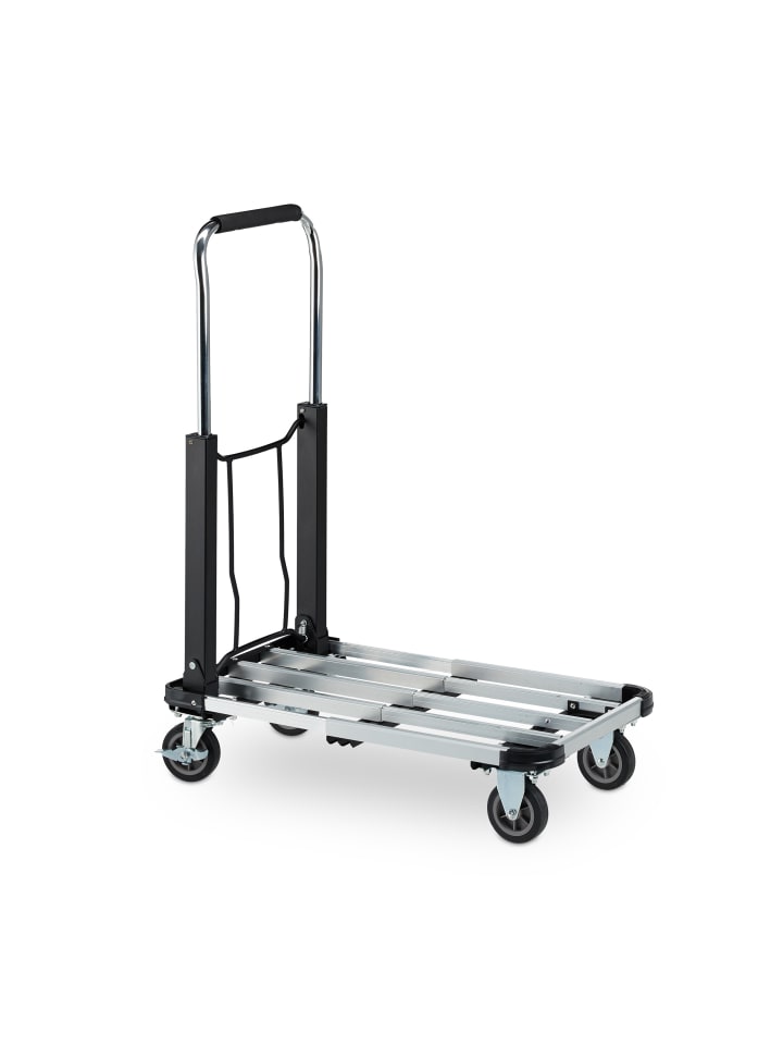 relaxdays Transportwagen in Schwarz - bis 100 kg günstig kaufen onesize