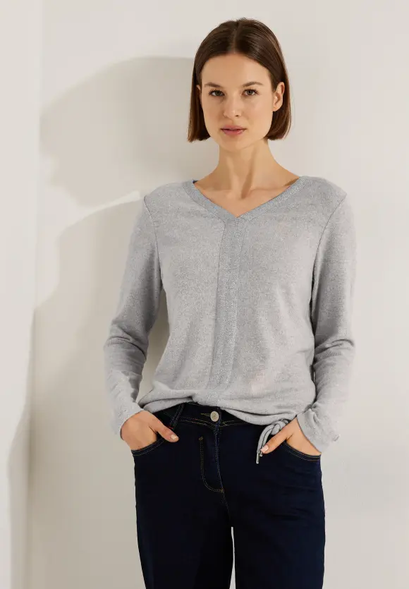 CECIL Cosy V-Neck Shirt
