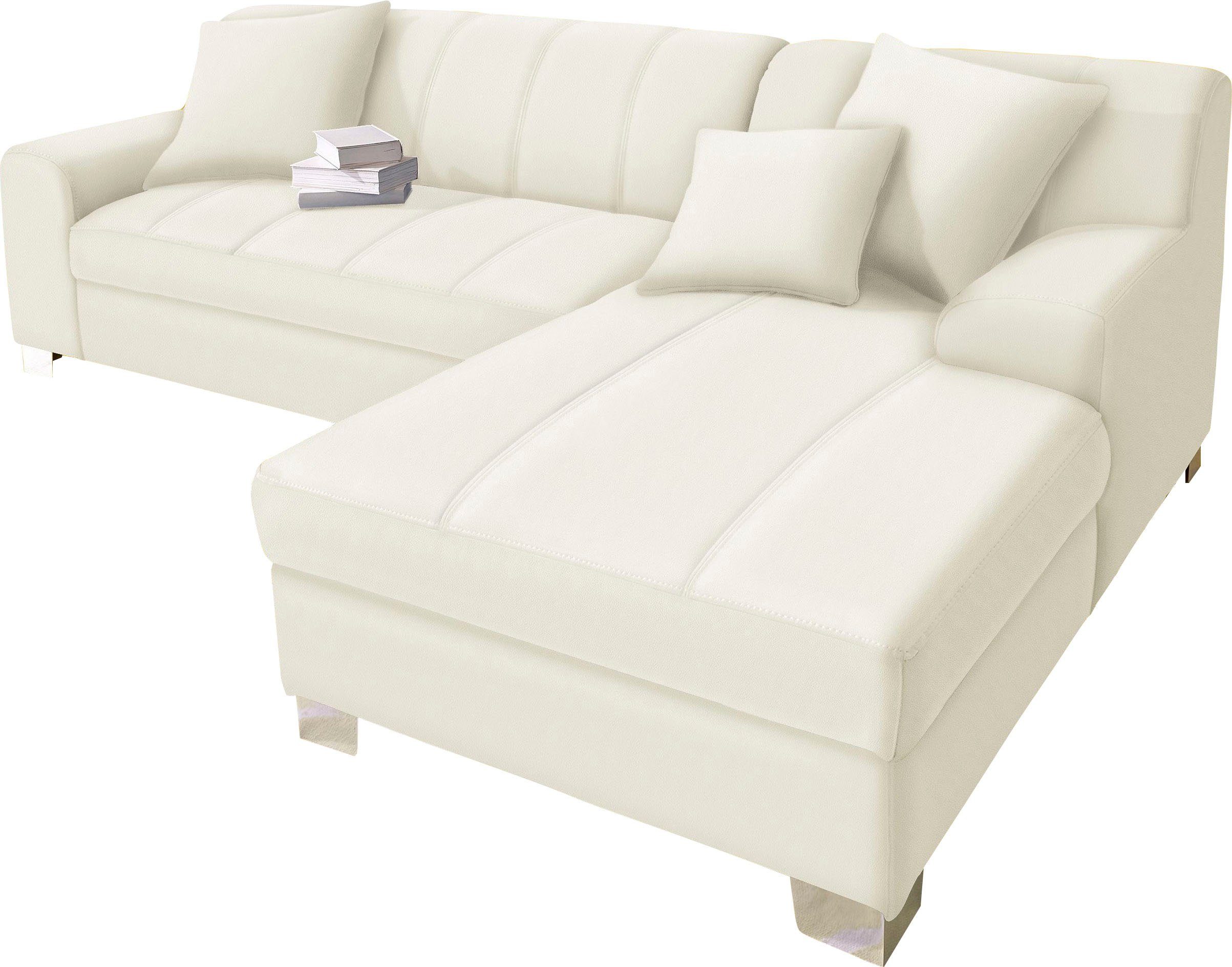 INOSIGN Ecksofa, wahlweise mit Bettfunktion