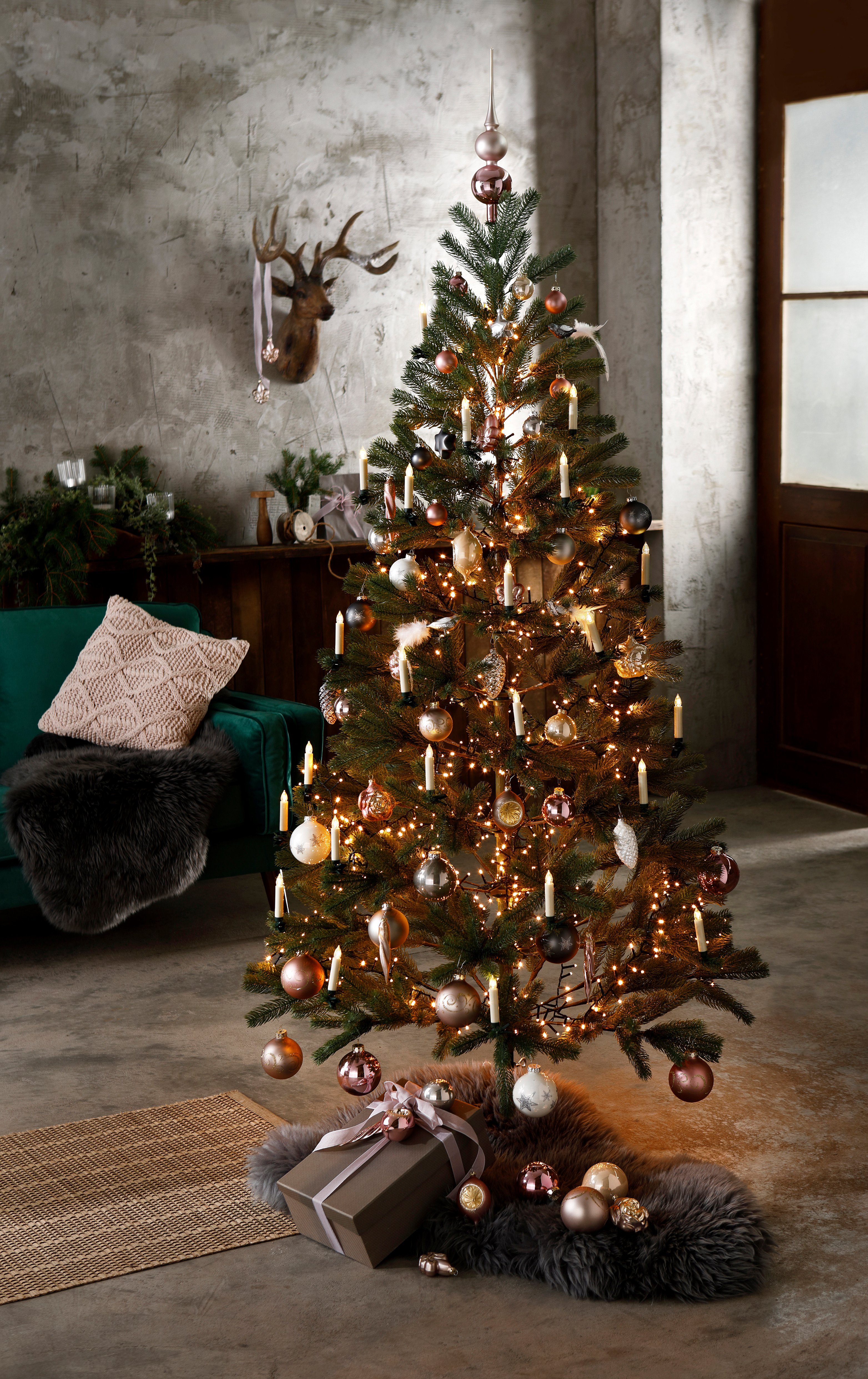 my home Christbaumschmuck Chrome, Weihnachtsdeko, Christbaumschmuck (4-tlg)