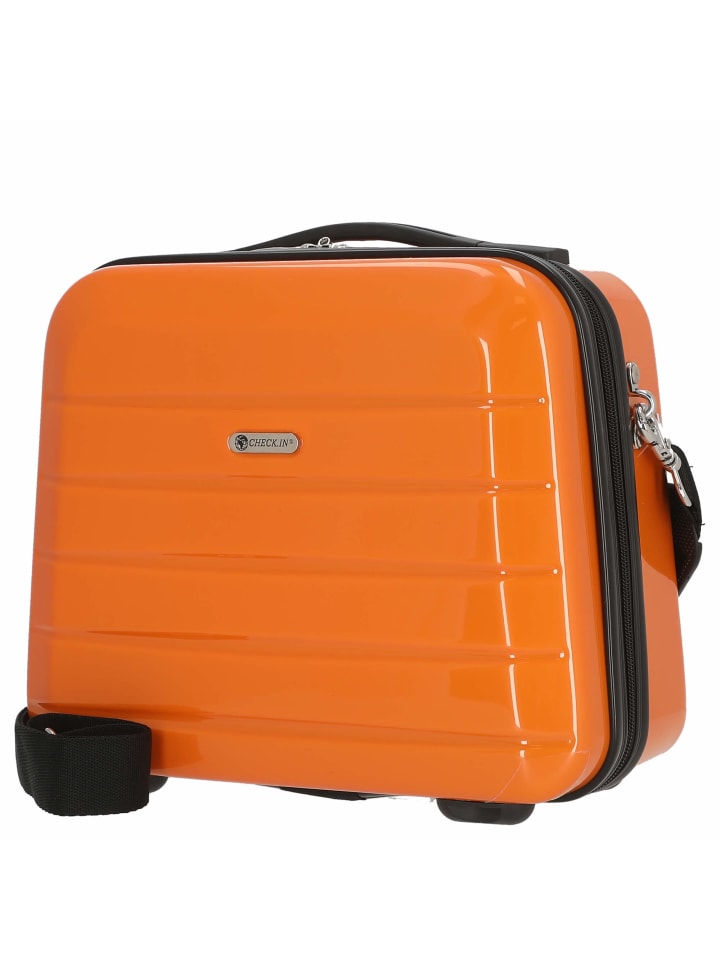 Check.In London 2.0 - Beauty Case 33 cm (carbon schwarz) in orange günstig kaufen onesize