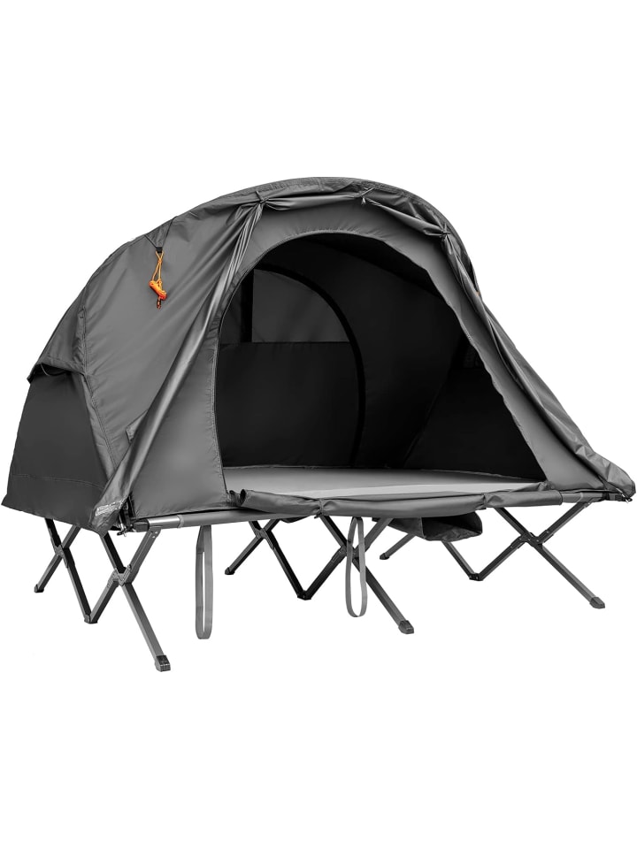 COSTWAY 4in1 Campingzelt für 1-2 Personen in Grau günstig kaufen onesize