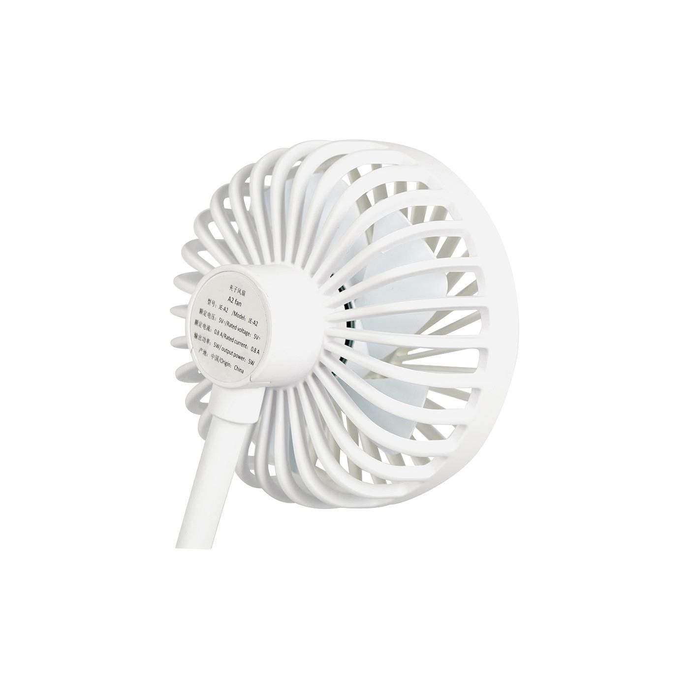 Bo-Camp Flex weißer Tischventilator mit Klemme