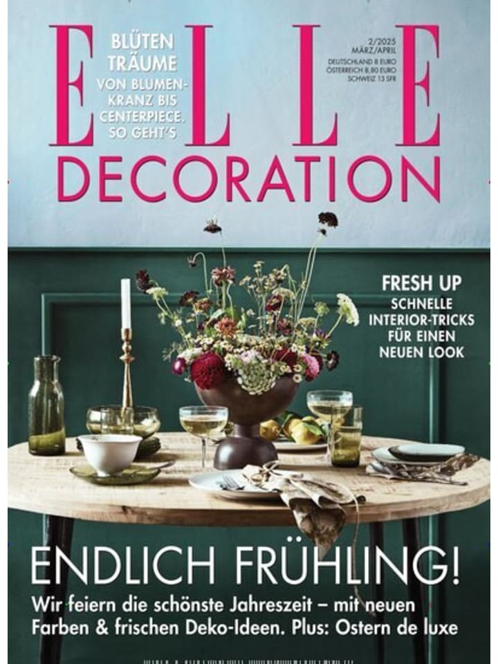 Hubert Burda Media 6 x ELLE DECORATION Zeitschrift (Gutschein für Jahres Abo) günstig kaufen onesize