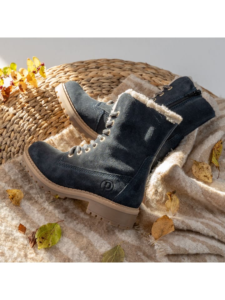 palado Schnürstiefel in blau 320 günstig kaufen