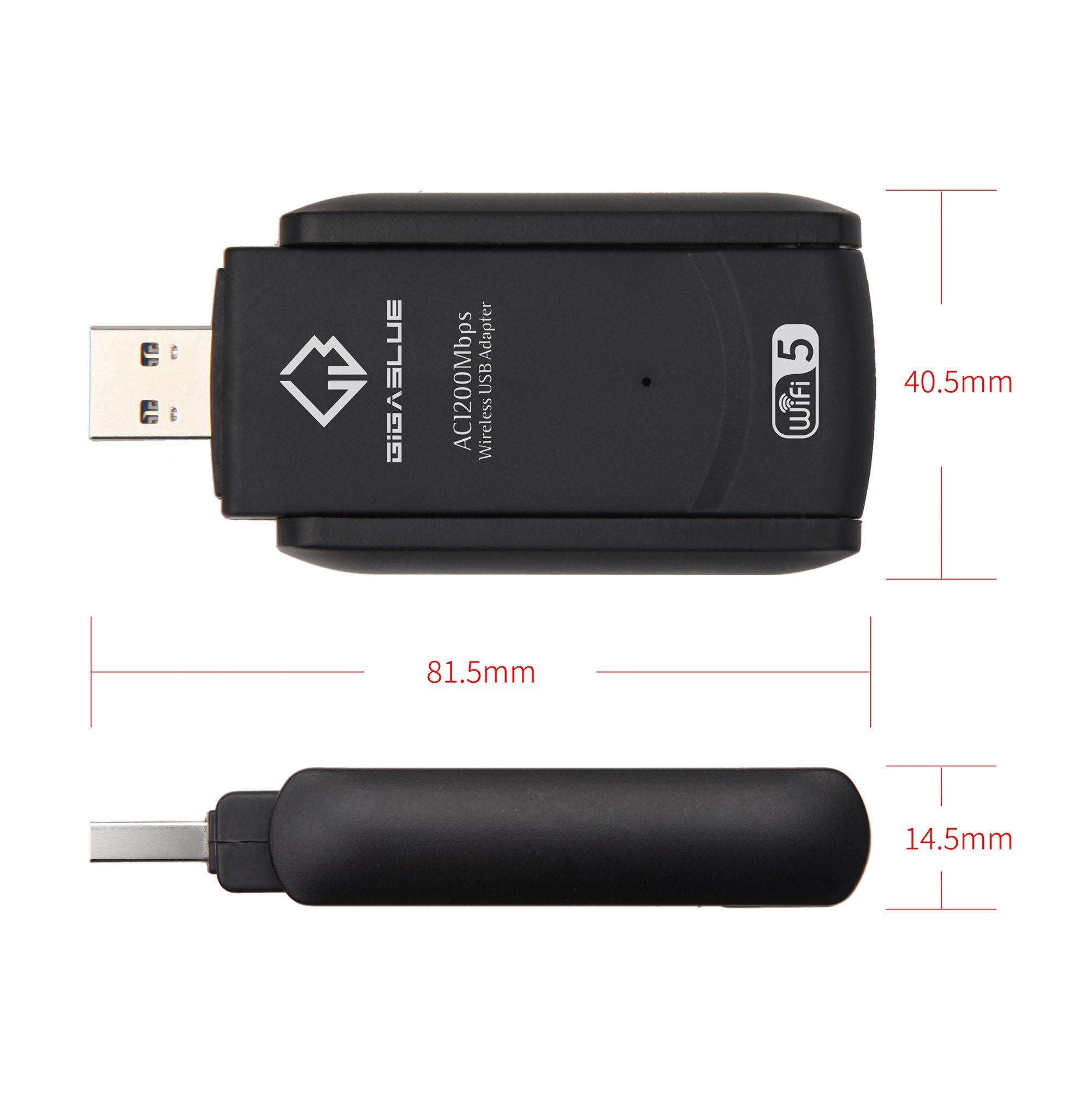 Gigablue GigaBlue USB 3.0 WiFi 1200Mbps adapter Kabel-Receiver