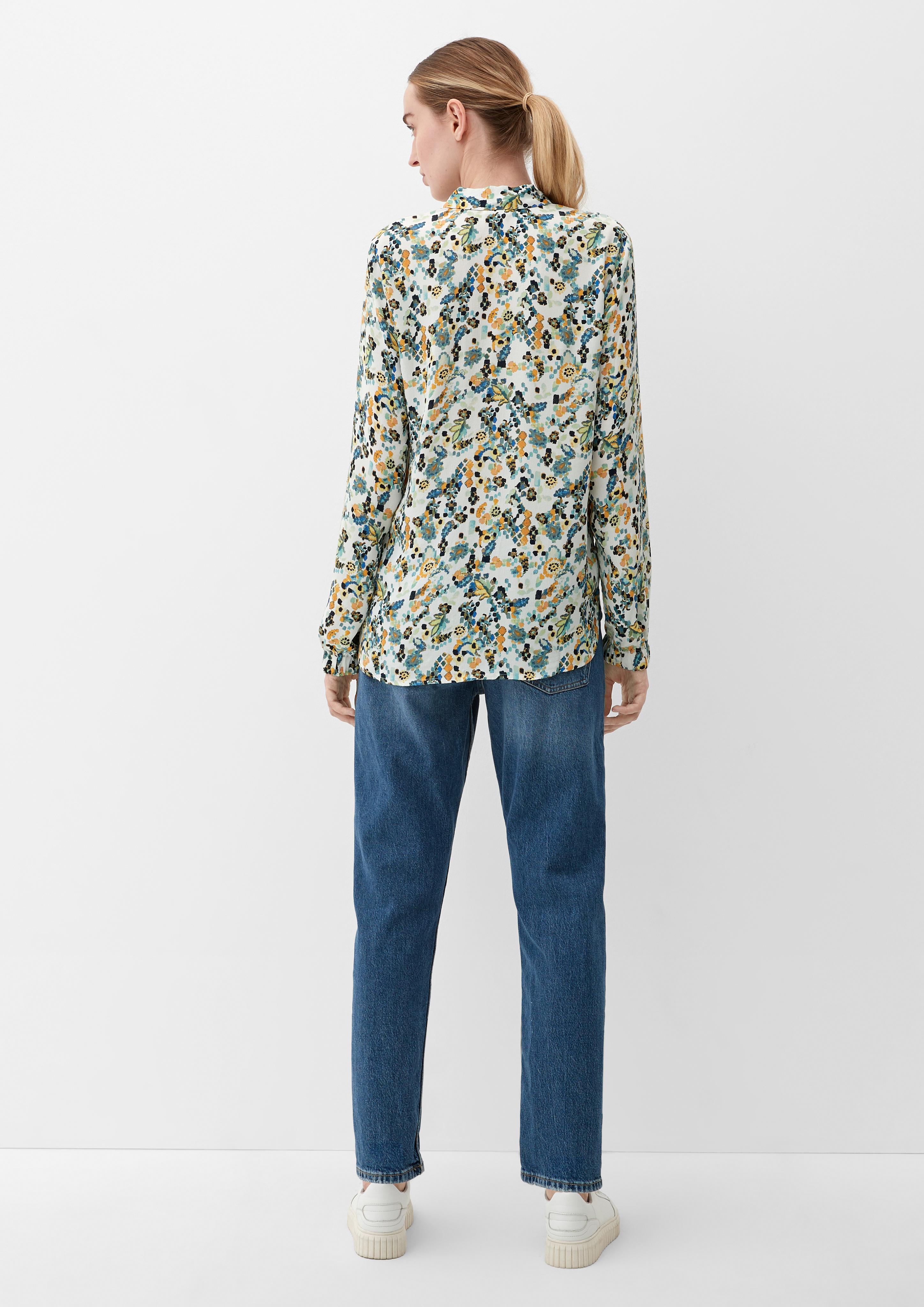 Viskosebluse mit Crêpestruktur  2128304-02A0