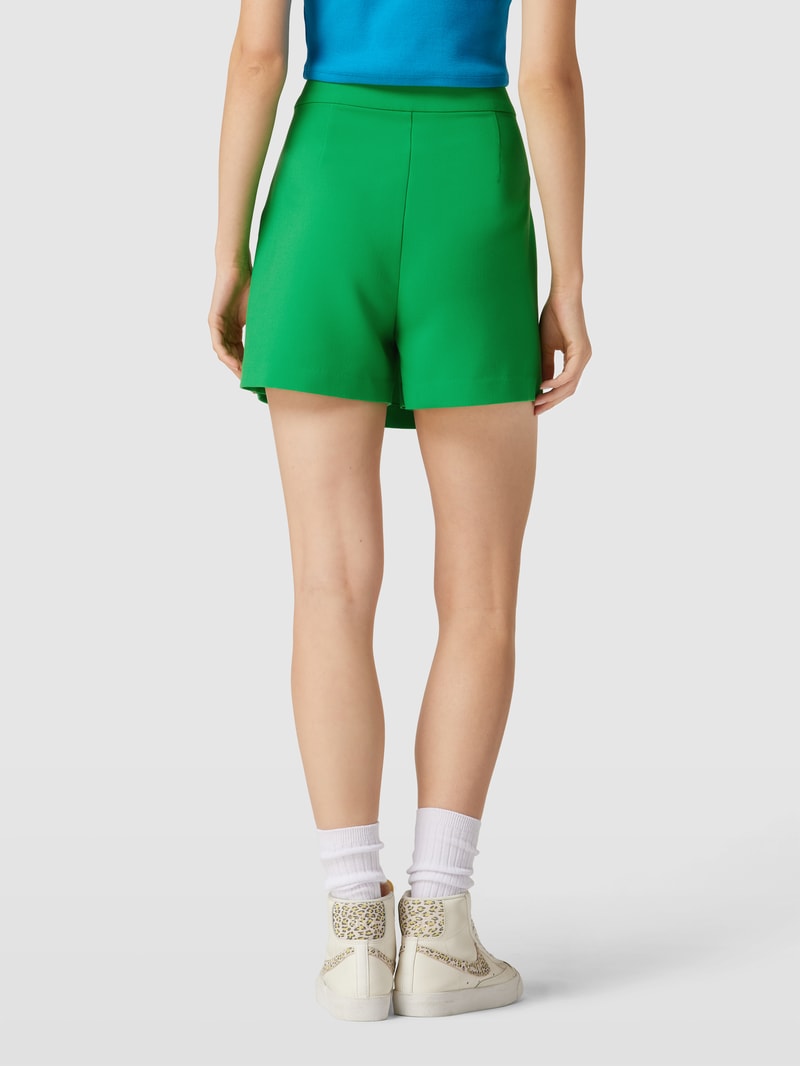 Shorts mit Nahtreißverschluss in apfelgrün