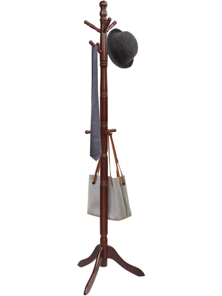 COSTWAY 175 cm Garderobenständer in Braun günstig kaufen onesize
