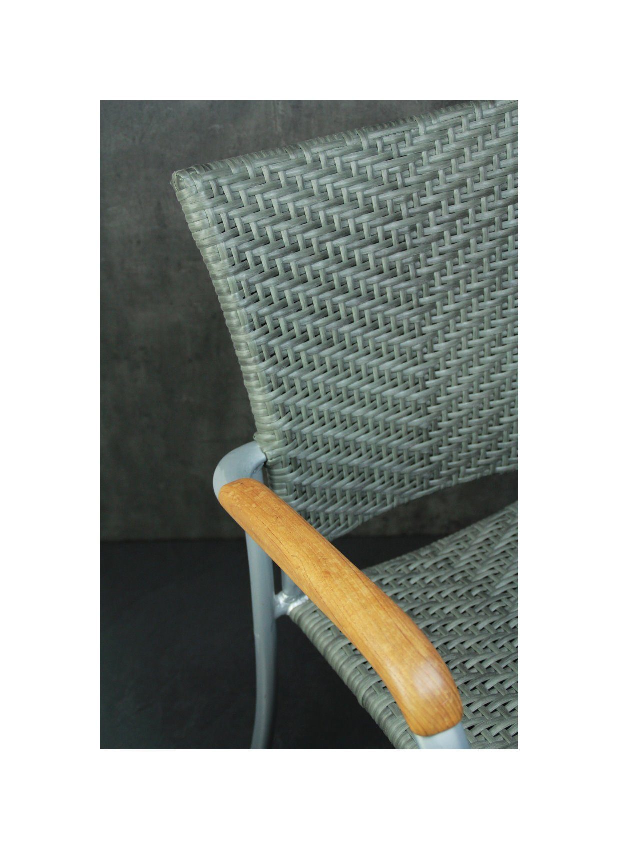Konway Stapelstuhl ARUBA (4 St), 4x KONWAY® ARUBA Stapelsessel Quarz Premium Polyrattan Sessel