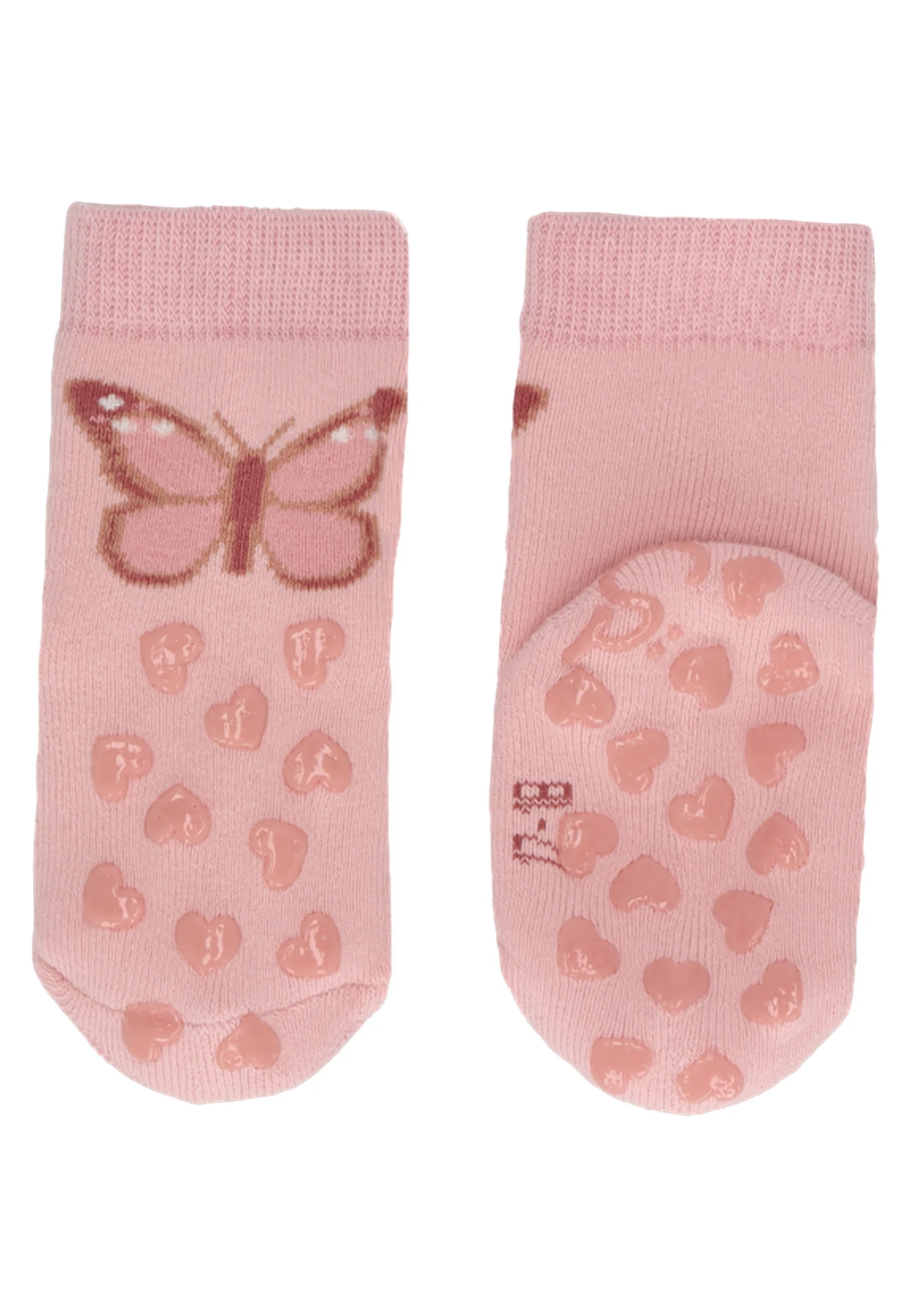 ABS Krabbelsocken im 2er Pack mit Motiv Schmetterling