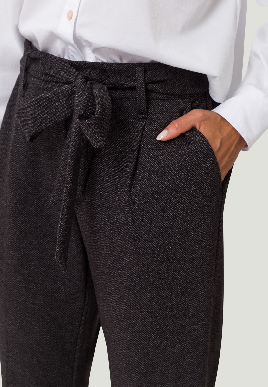 Jerseyhose mit Bindegürtel 28 Inch