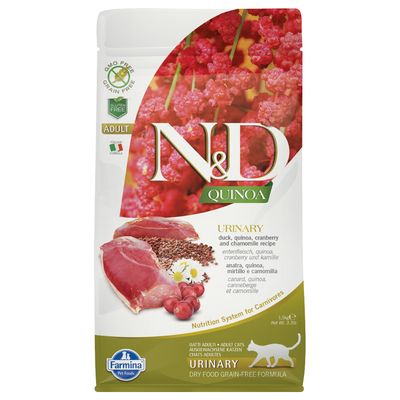 Farmina N&D Quinoa Urinary Ente, Quinoa, Cranberry & Kamille Adult
