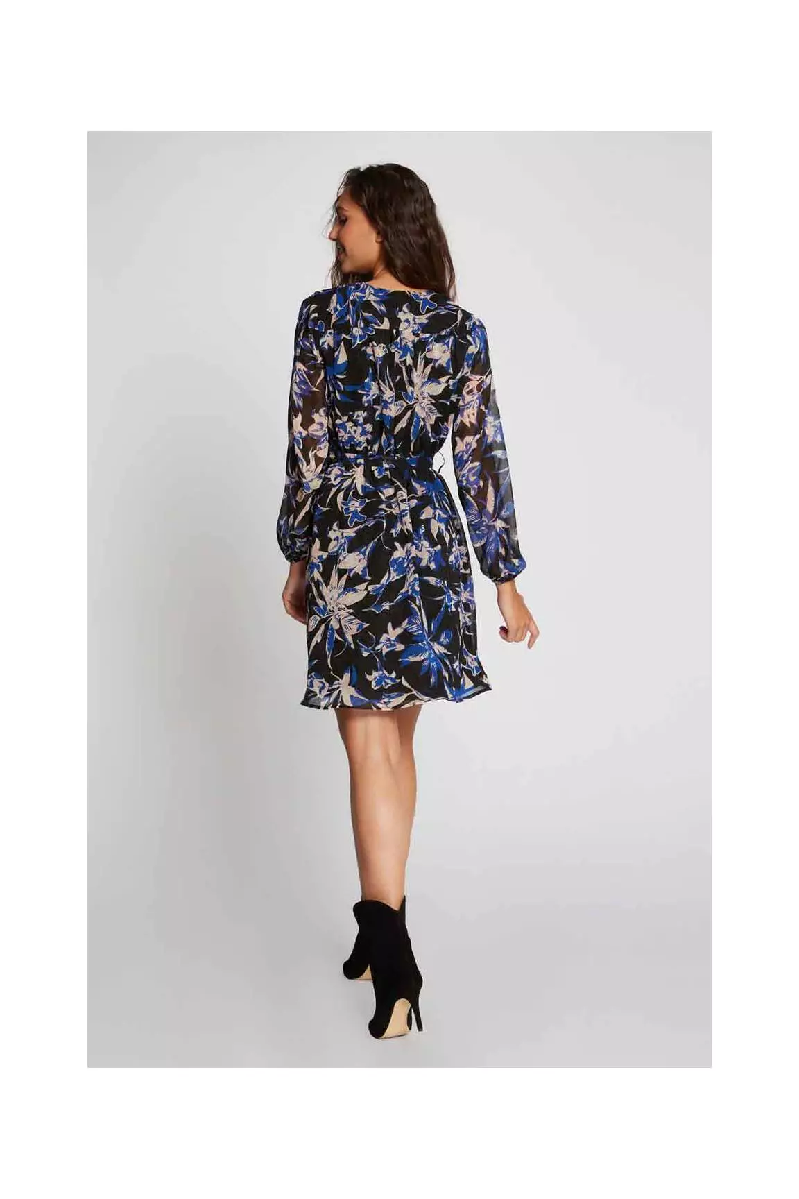 Morgan Robes Mi Longues Femme couleur noir
