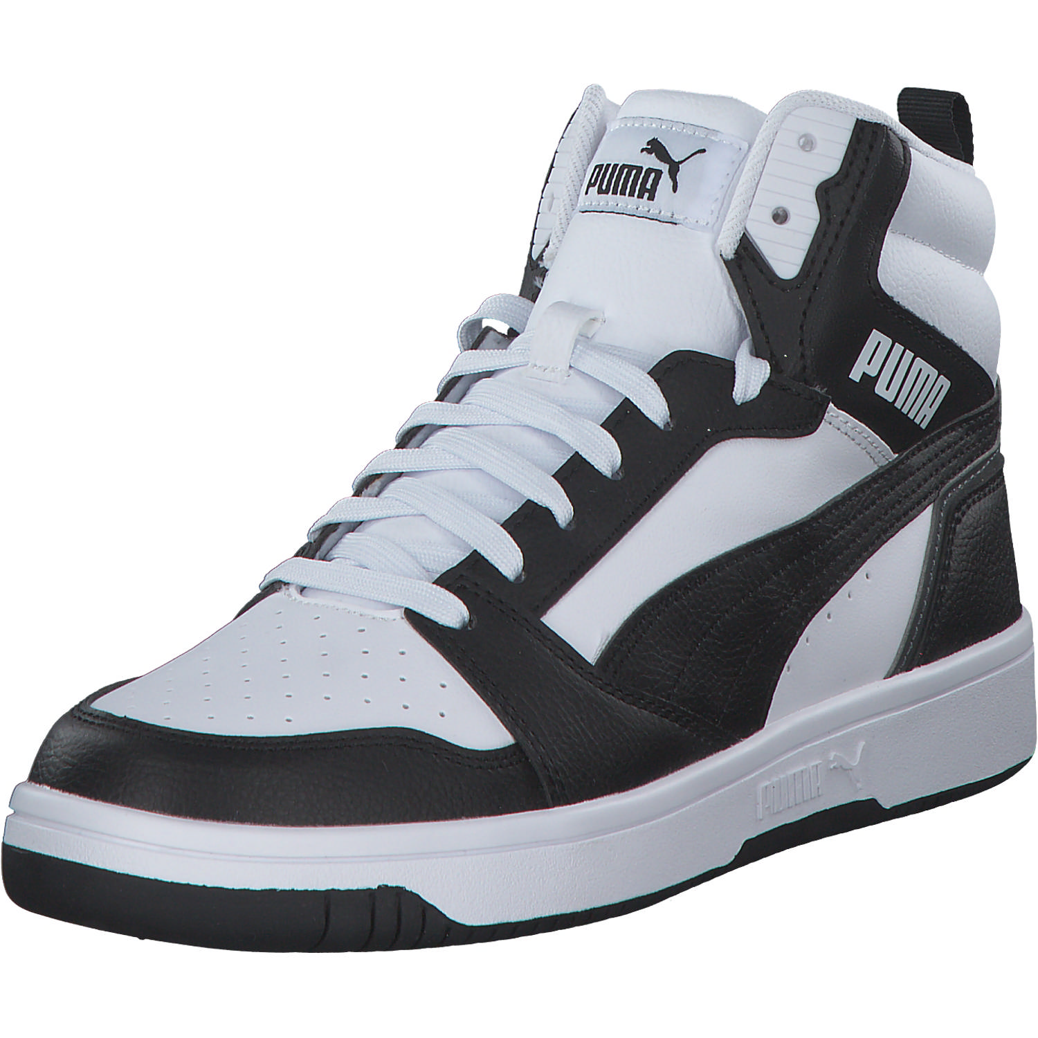 Puma Rebound v6 Mid Jr. 393831, Stiefel, Schwarz