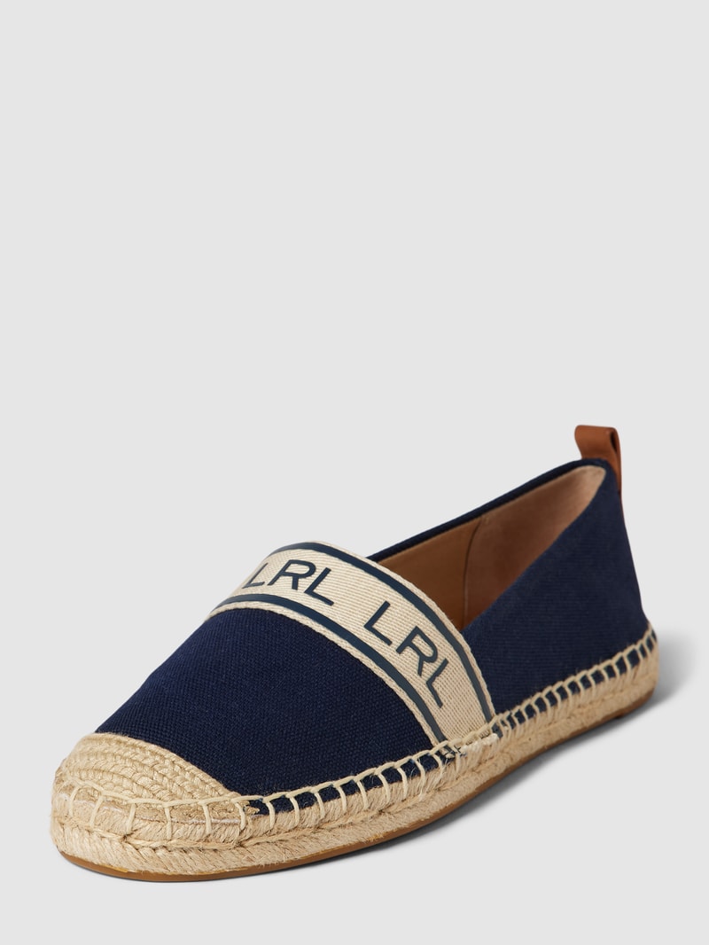 Espadrilles mit Label-Details Modell 'CAYLEE' in dunkelblau