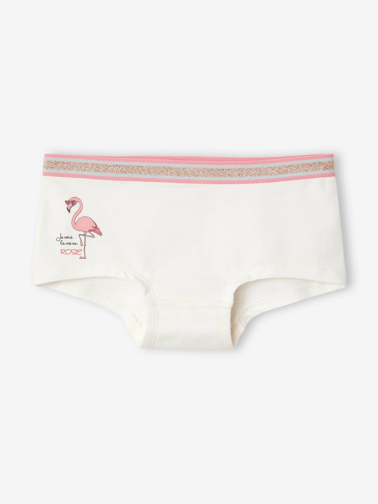 Lot de 5 shorties fille lot bleu et rose