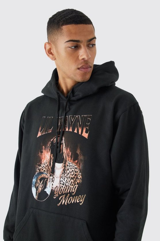 Oversize Hoodie mit Lil Wayne Young Money Print