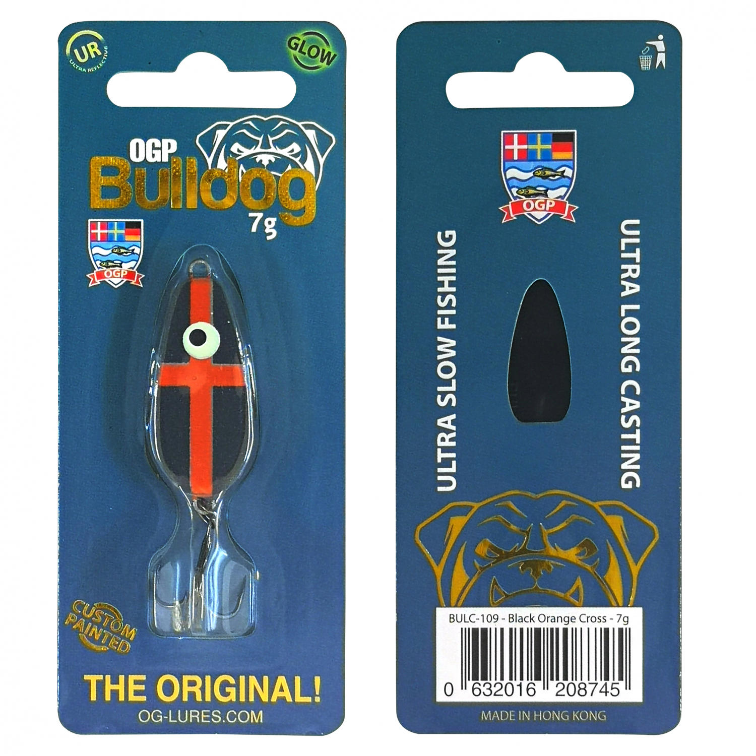 OGP Forellenköder Bulldog Mini (Black Orange Cross)