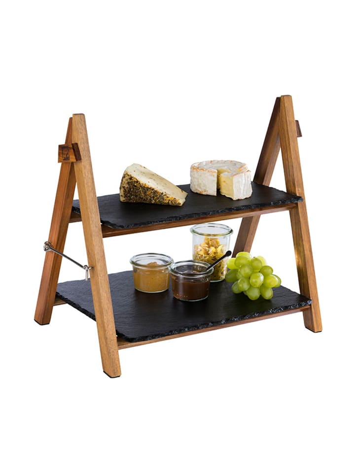 APS Etagère in Braun/Schwarz 36,5 x 26,5 cm, H: 34 cm günstig kaufen onesize