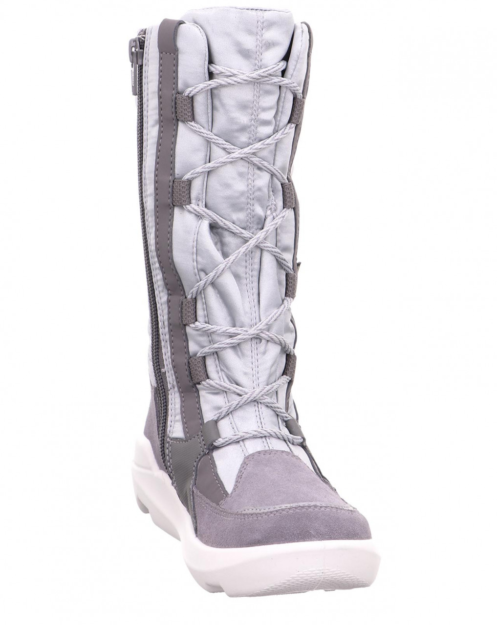 TWILIGHT - Grau Stiefel mit Reißverschluss