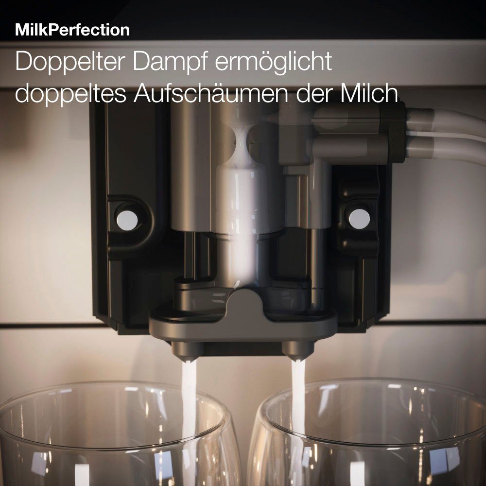 Miele Kaffeevollautomat CM7350 CoffeePassion, inkl. Milchgefäß, Kaffeekannenfunktion