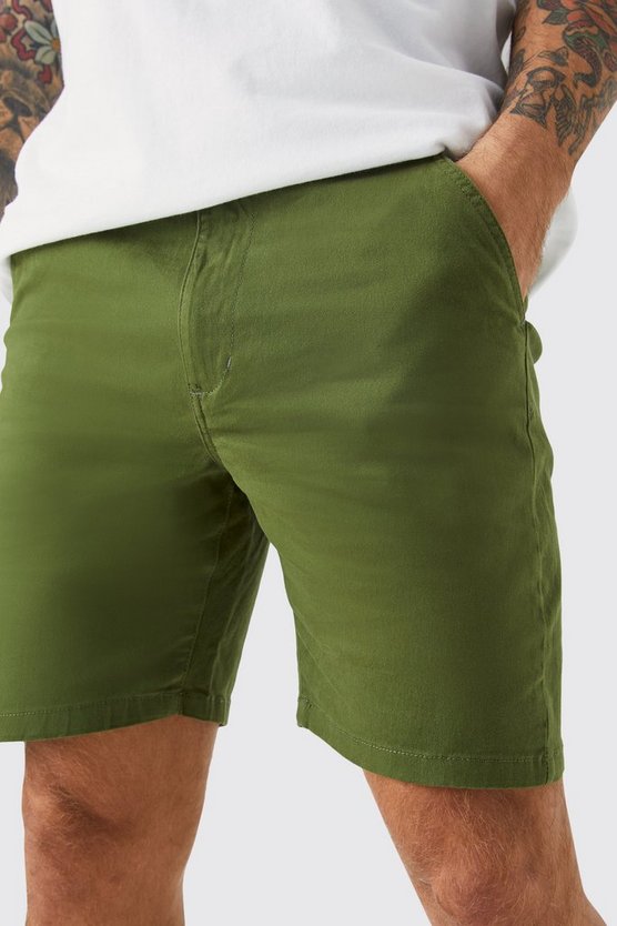 Skinny Stretch Chino-Shorts