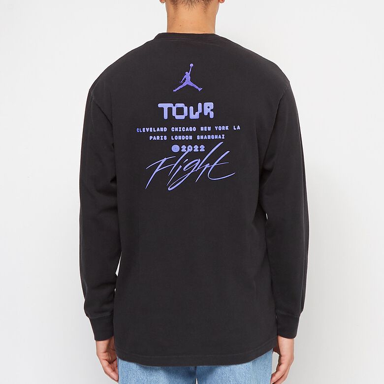 JORDAN Jordan FLT HRTG 85 LS TEE black/ocean cube