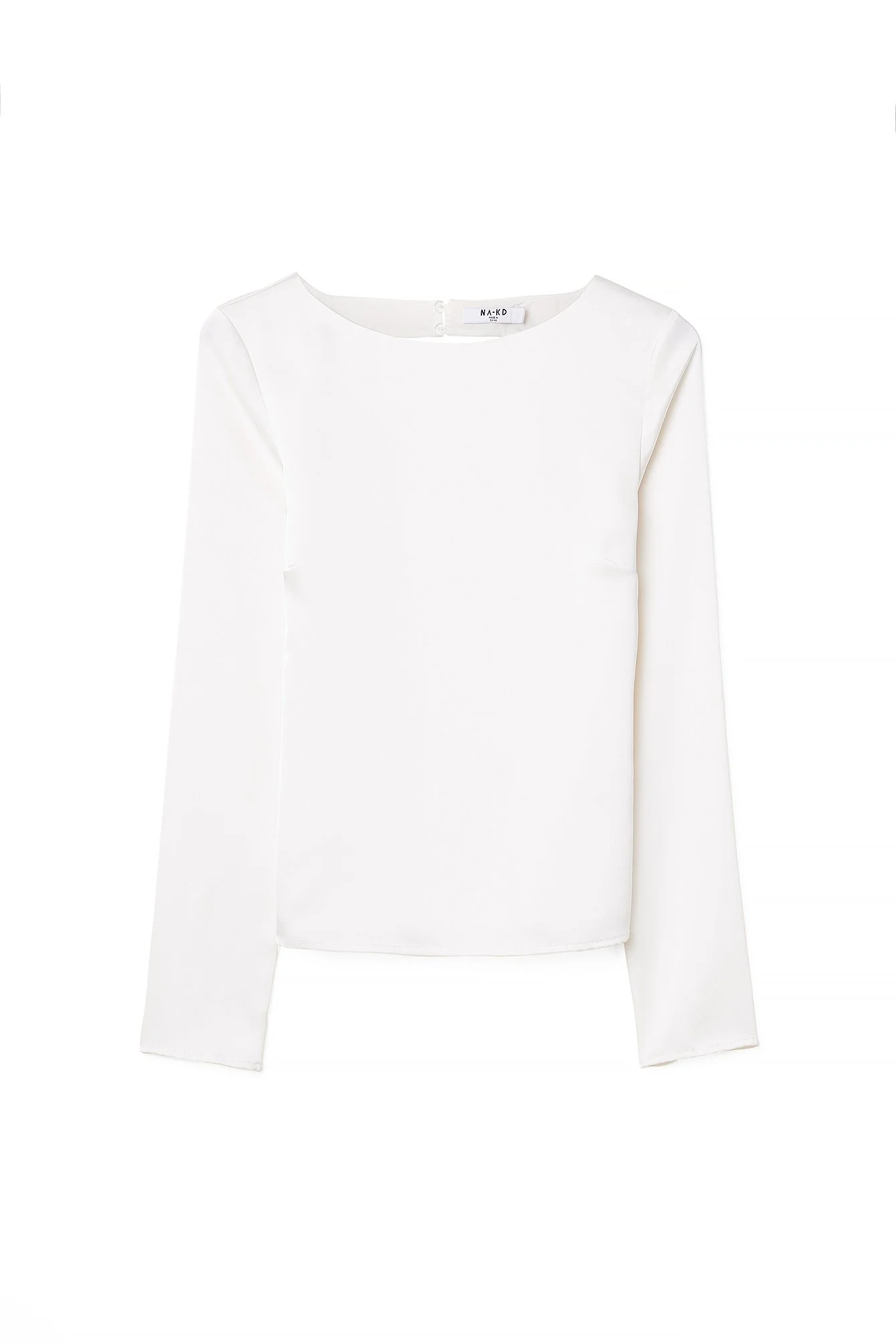 Asymmetrische Bluse mit offenem Rücken