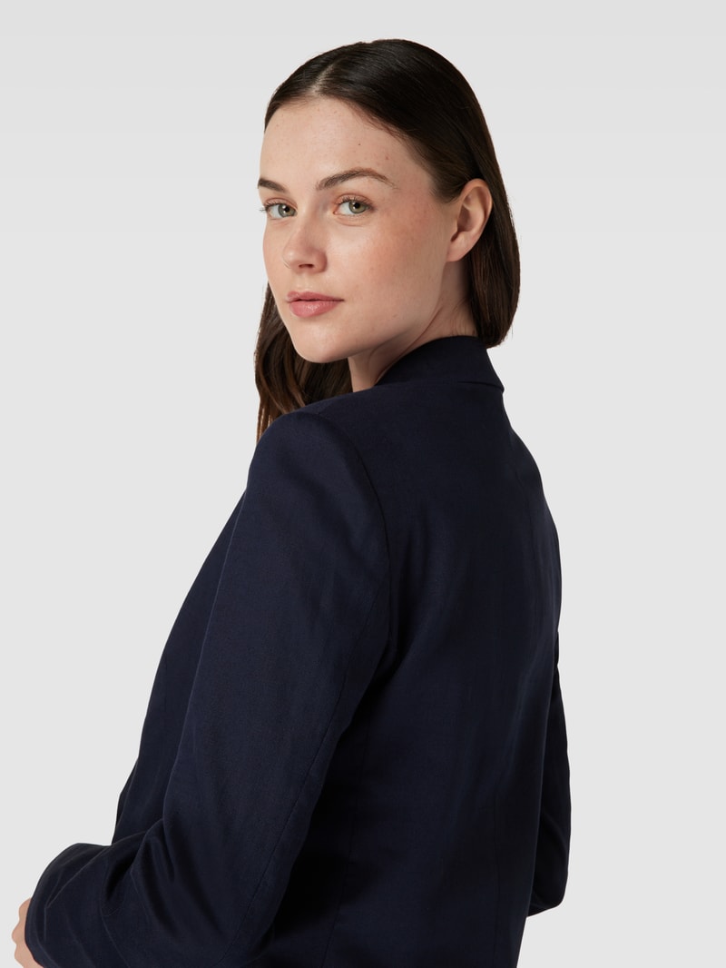 Blazer mit Reverskragen in marineblau
