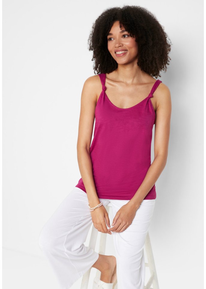 Baumwoll Top mit Knotendetails