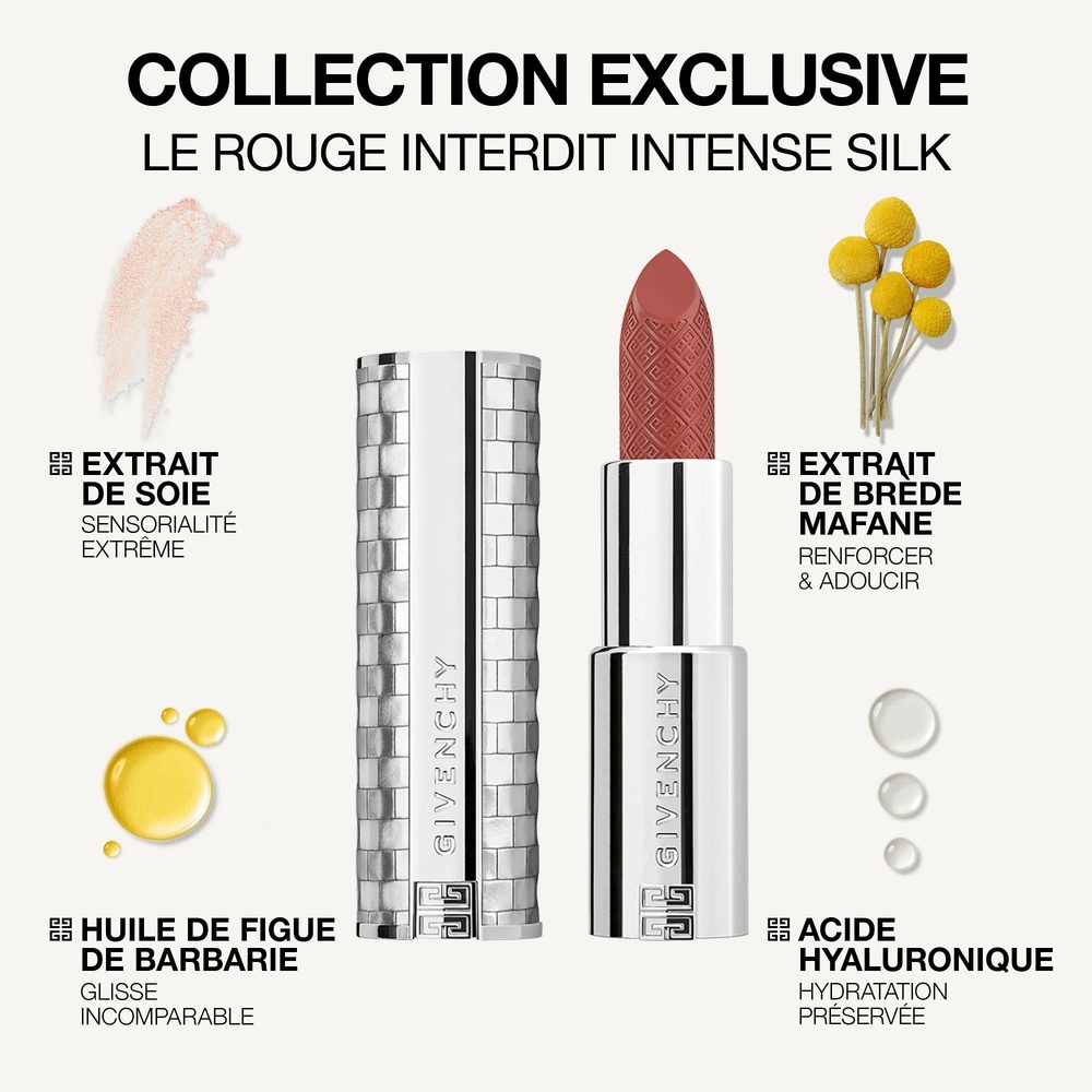 Givenchy Le Rouge Interdit Intense Silk Rouge à Lèvres Fini Soyeux