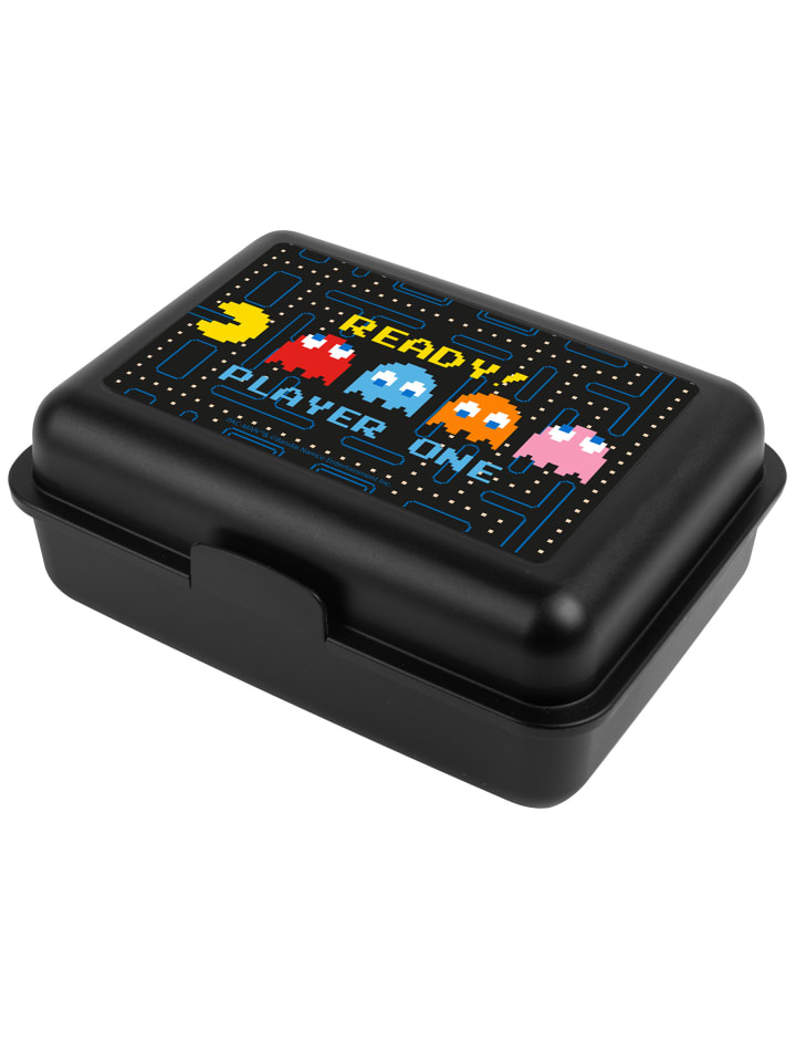 BANDAI Pac-Man Brotdose Ready! Player One Lunchbox Butterbrotdose Trennwand in schwarz günstig kaufen onesize
