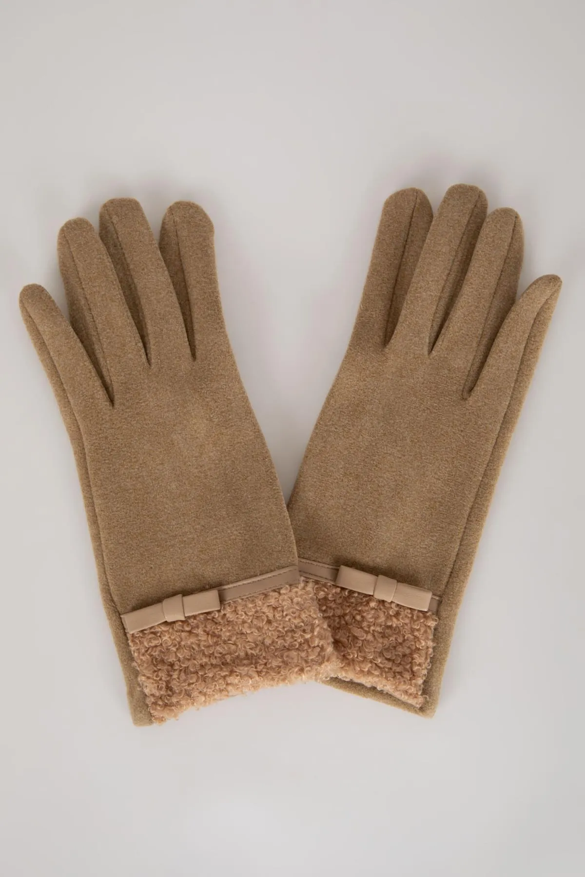 DeFacto  Handschuhe - Beige - Unifarben