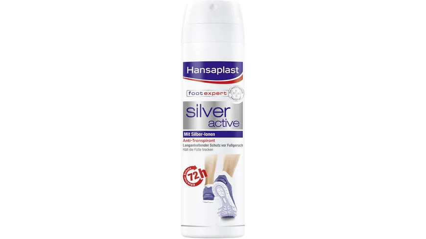 Hansaplast Silver Active Fußdeo Anti-Transpirant Spray 150 ml