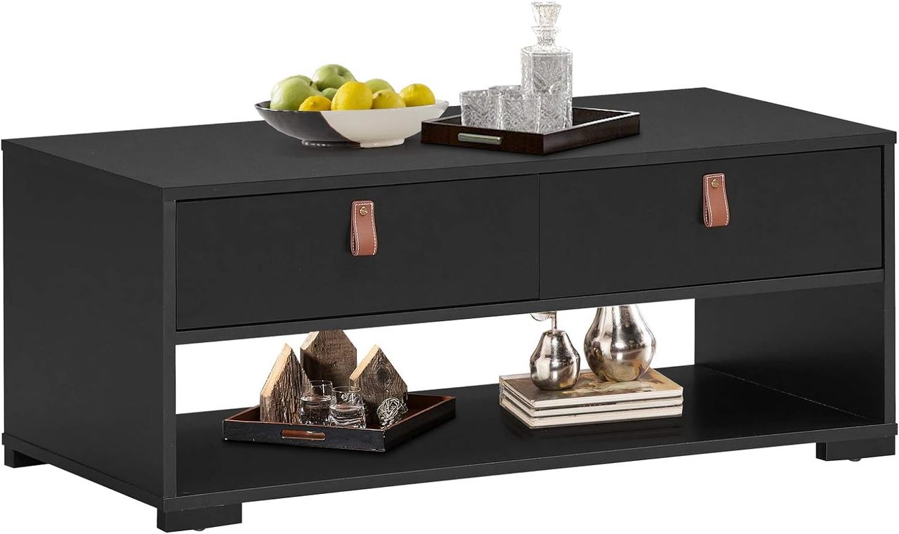 Costway Industrieller Couchtisch für Wohnzimmer