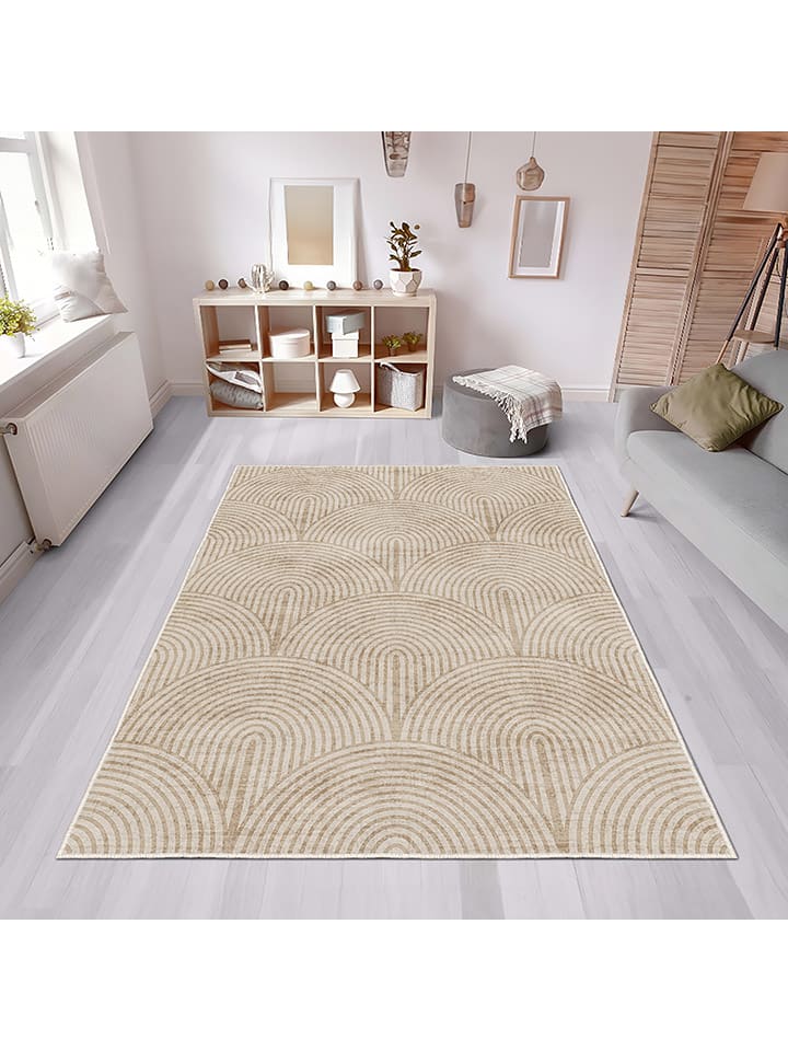 CARPET DIEM Kurzflor-Teppich in Beige günstig kaufen
