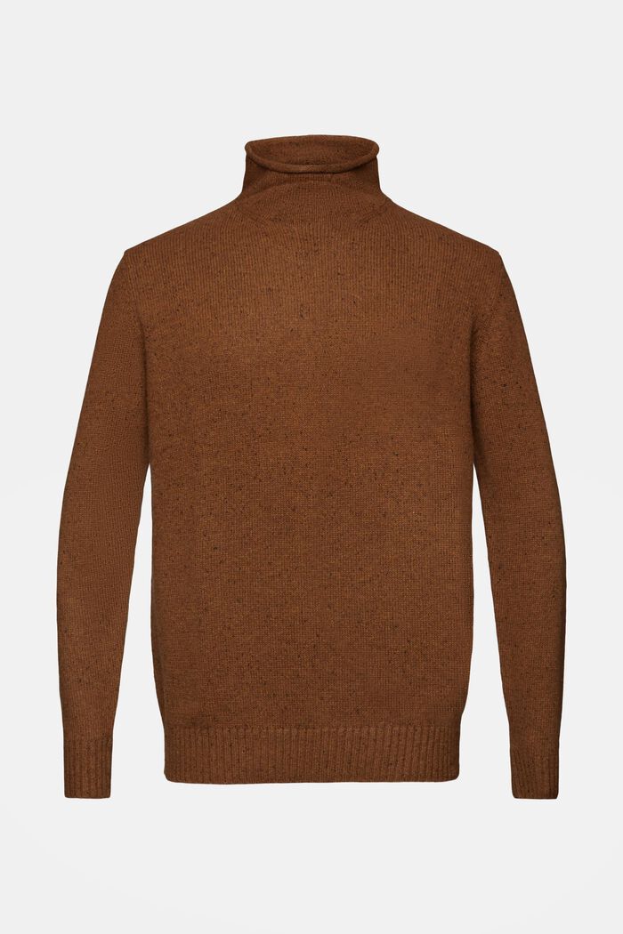 Pullover mit Stehkragen aus Wollmix