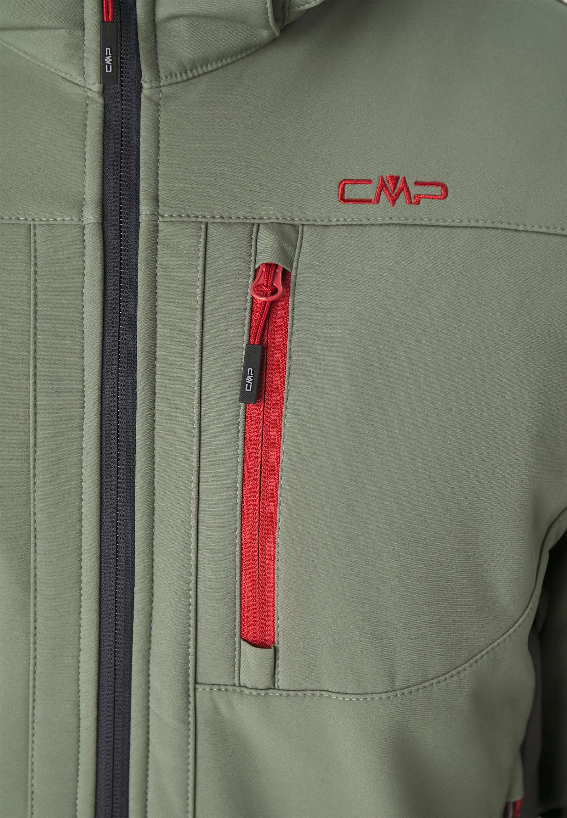 CHAQUETA CMP HOMBRE CON CREMALLERA Y CAPUCHA - Chaqueta softshell