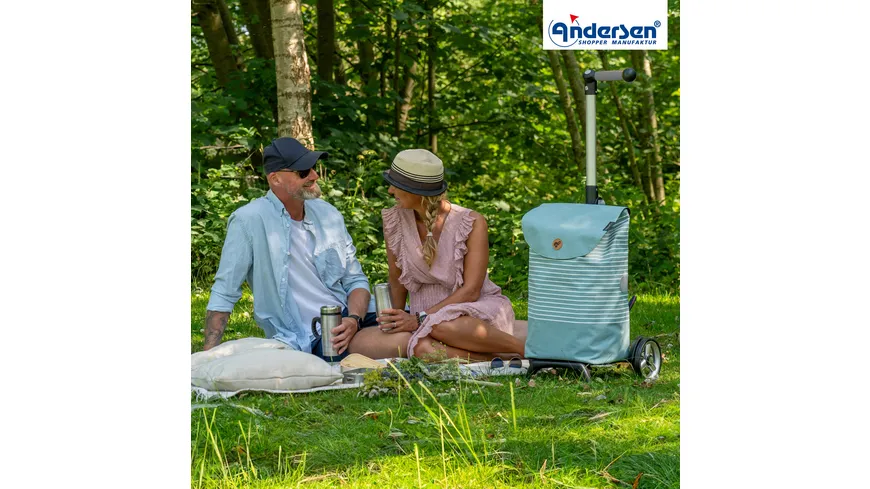 Andersen Unus Shopper Fun Einkaufstrolley Tilde rot